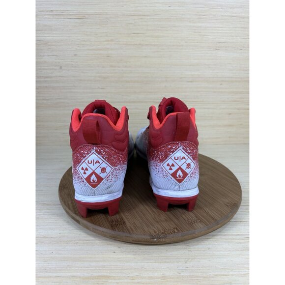 Under Armour Spotlight Franchise RM 2.0 Red White Football Cleats Mens 11 - Picture 4 of 8
